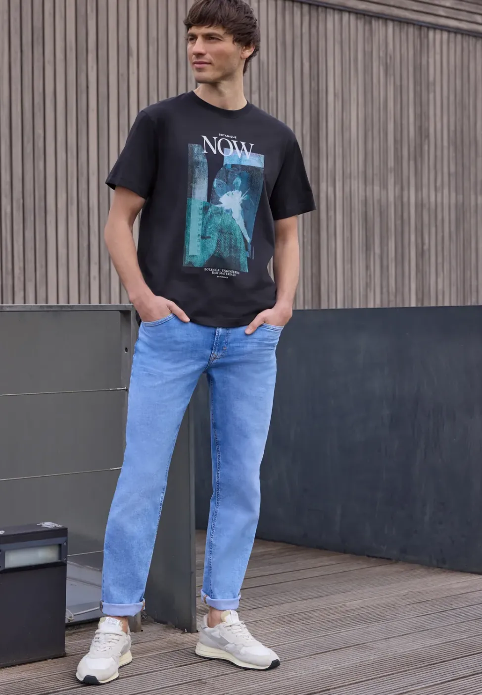 T-Shirt mit Rundhals und Fotoprint