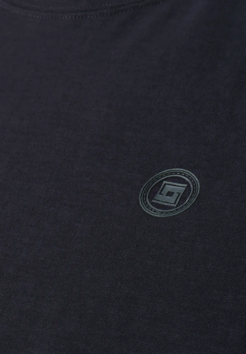 T-Shirt mit Rundhals und Turn-Up-Detail