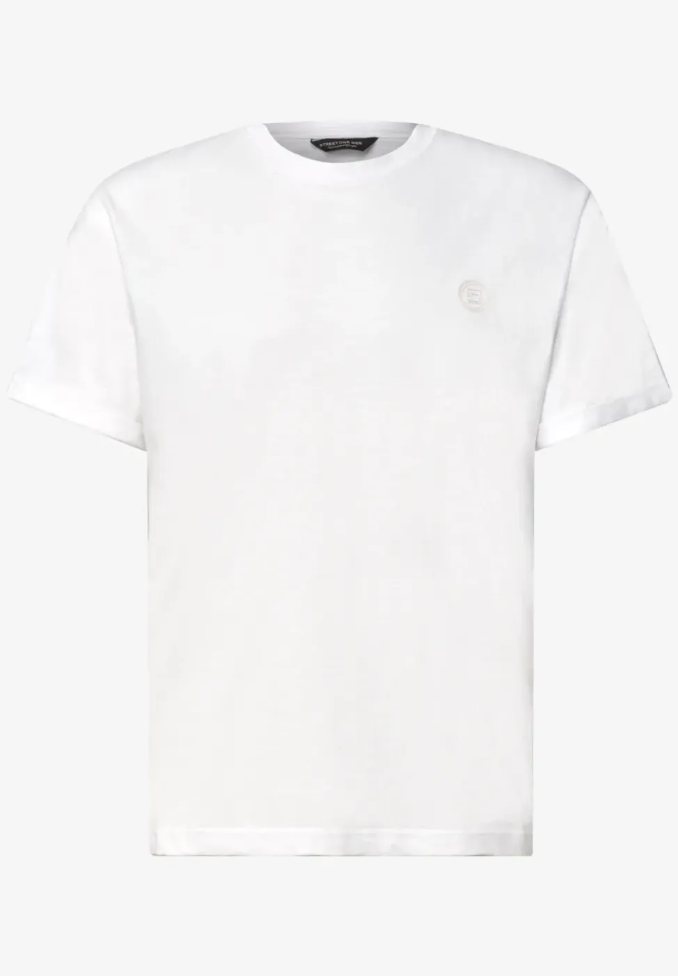 T-Shirt mit Rundhals und Turn-Up-Detail