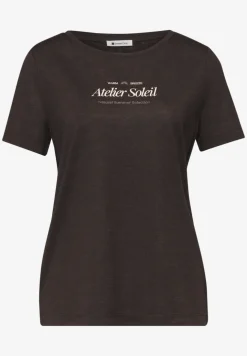T-Shirt mit Rundhals und Wording