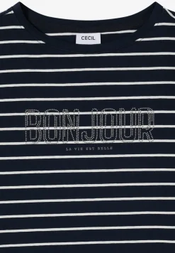 T-Shirt mit Schmuckstein Wording