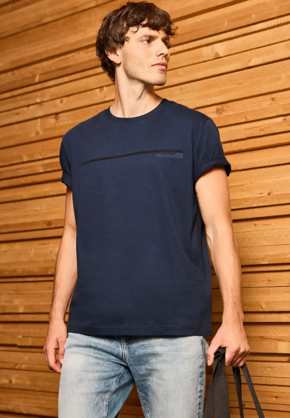 T-Shirt mit Streifen-Motiv