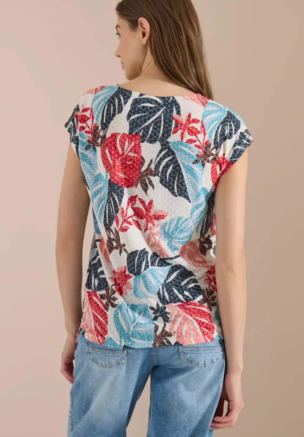T-Shirt in Ausbrenner-Optik