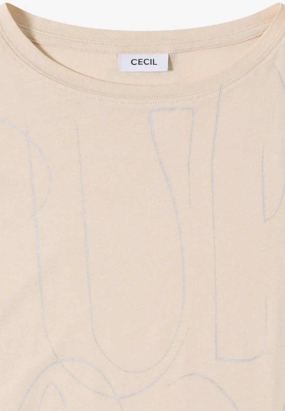 T-Shirt mit Folienprint