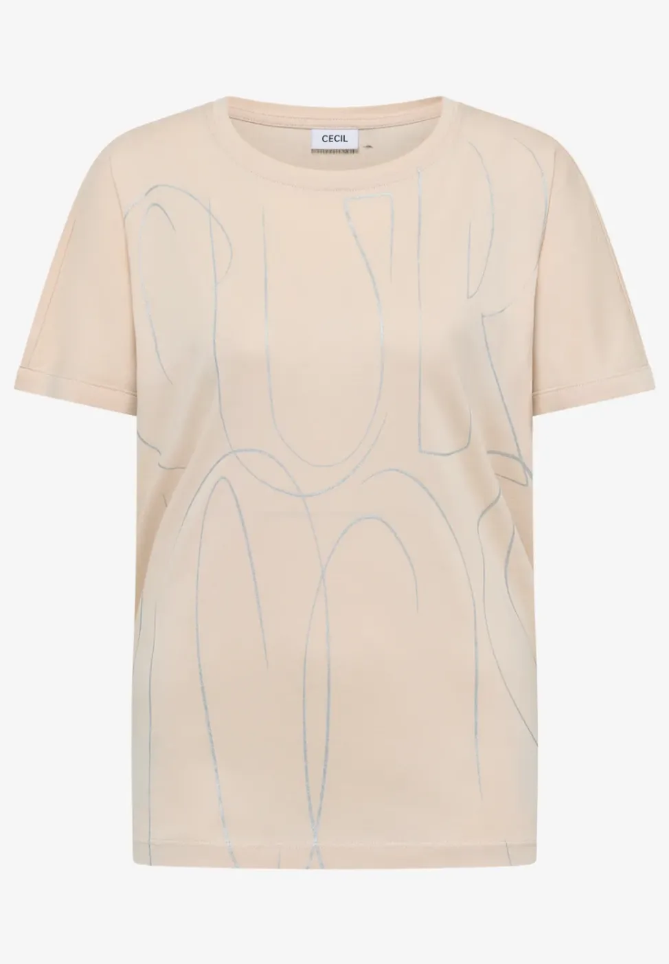 T-Shirt mit Folienprint