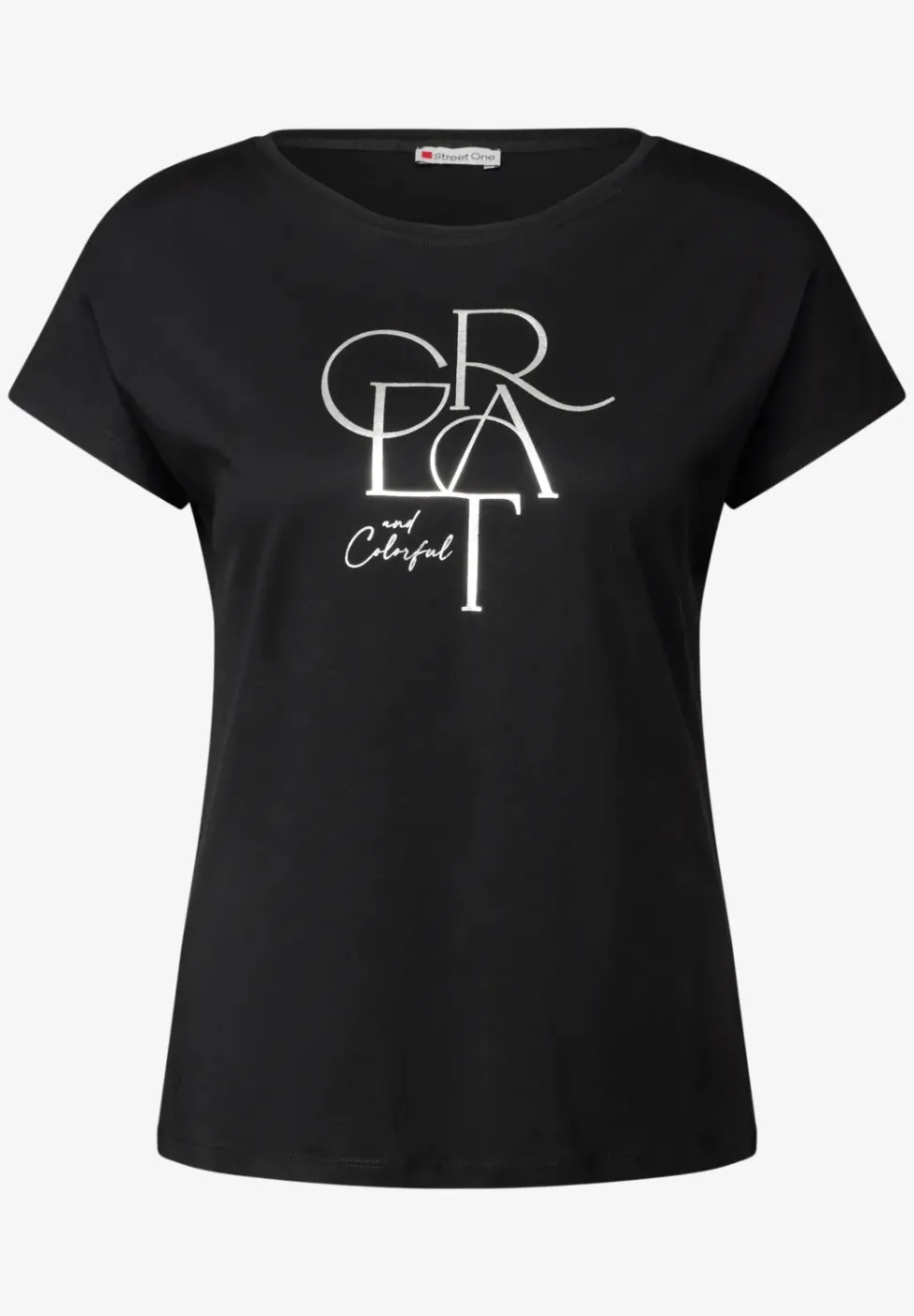 T-Shirt mit Folien Wording