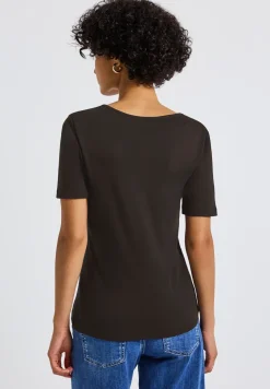 T-Shirt mit Herzausschnitt