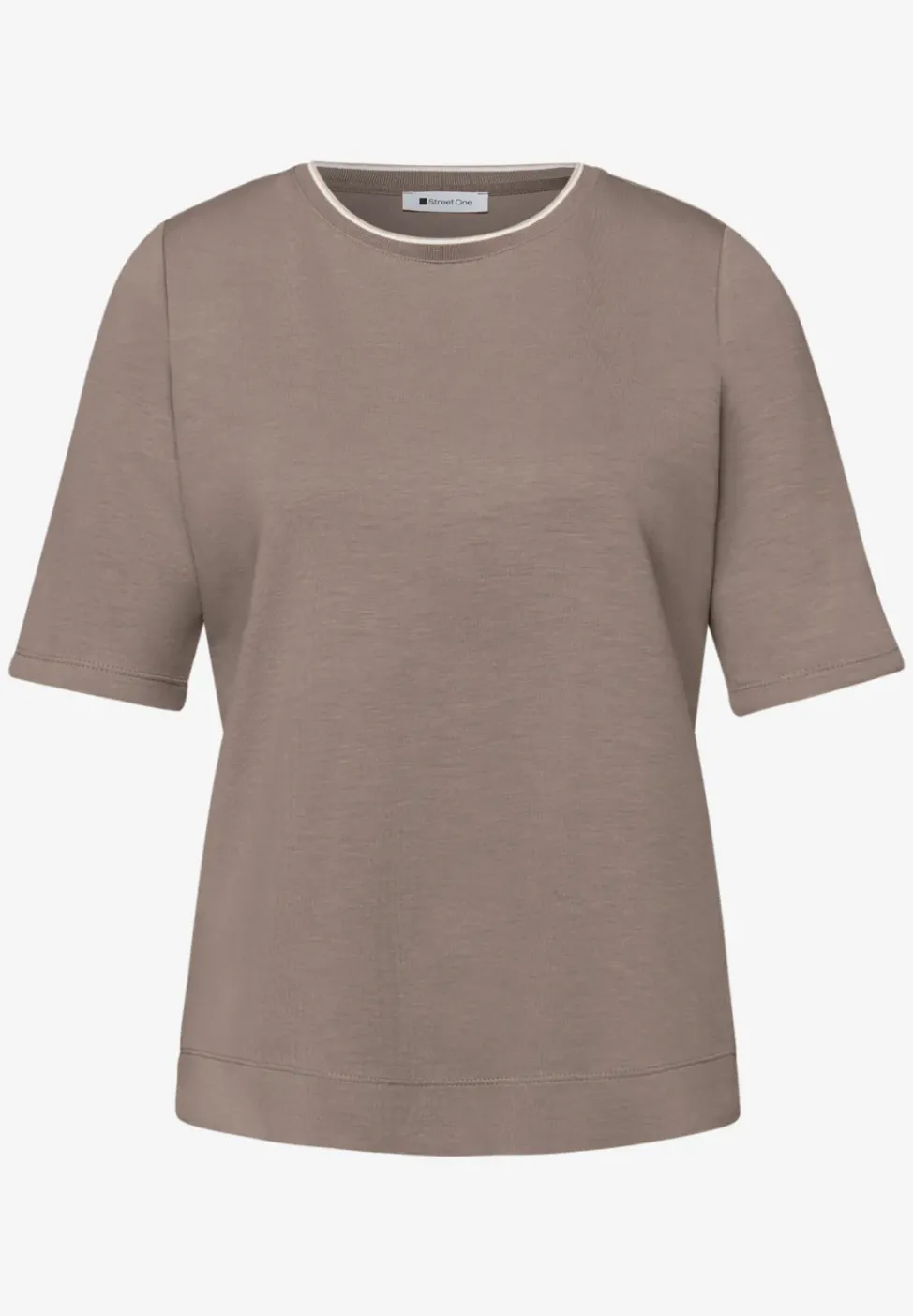 T-Shirt mit Kontrastdetail