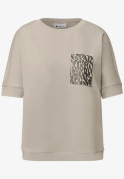 T-Shirt mit Leo-Brusttasche