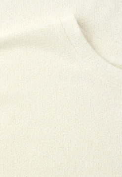 T-Shirt mit Rundhals im Strick-Look