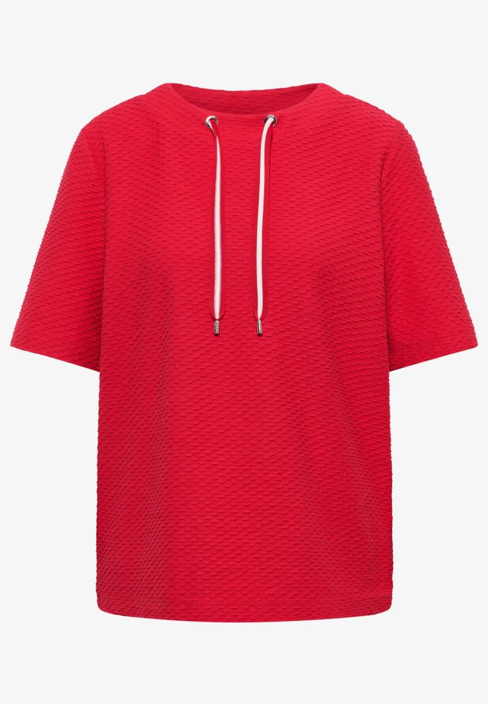 T-Shirt mit Rundhals mit Tunnelzug