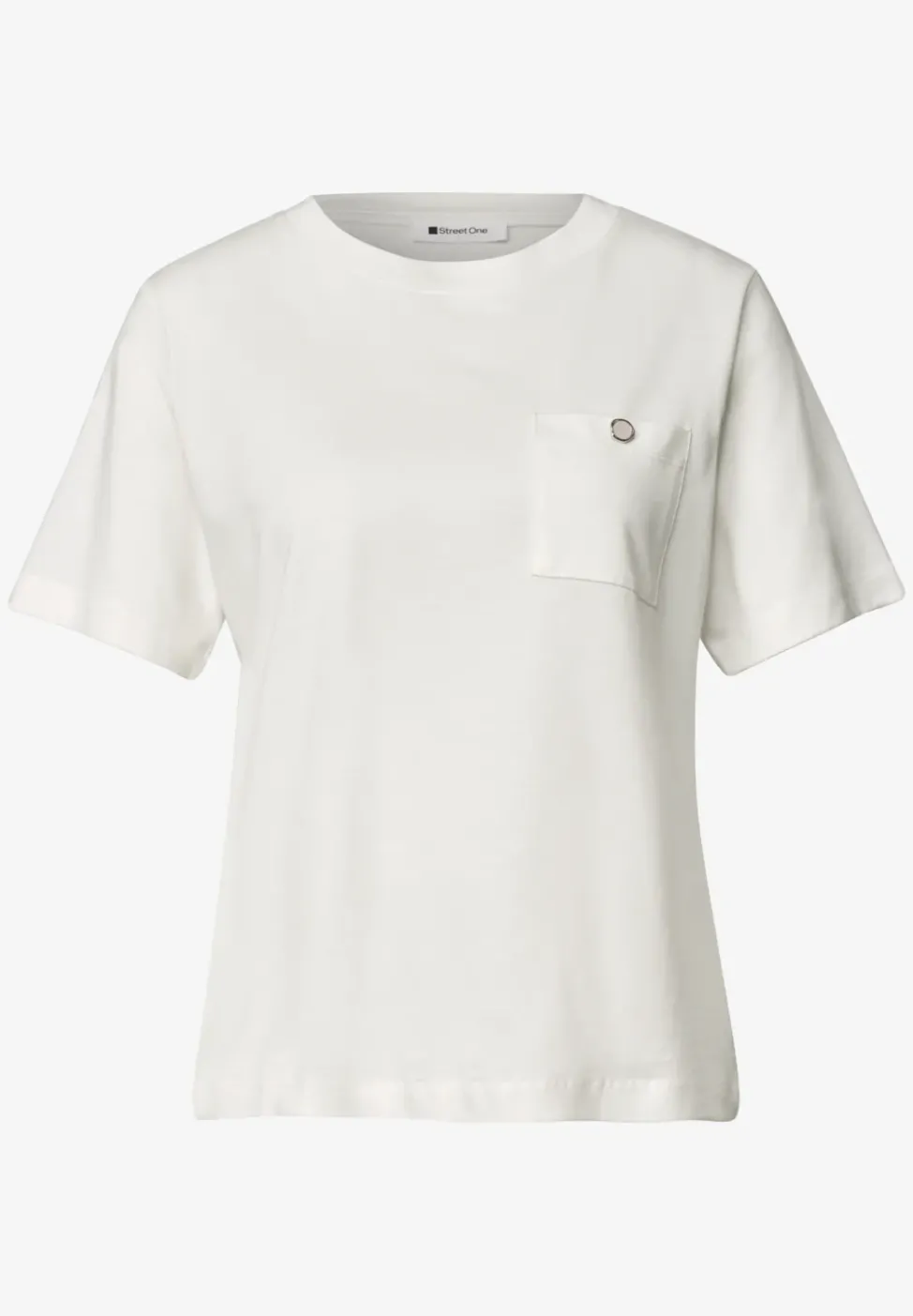 T-Shirt mit Rundhals und Brusttasche