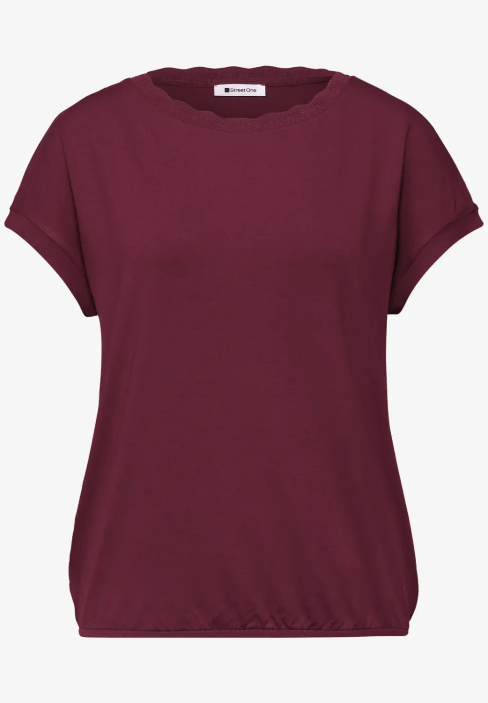 T-Shirt mit Rundhals und Deko-Tape