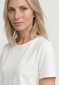 T-Shirt mit Rundhals und Embroidery Detail