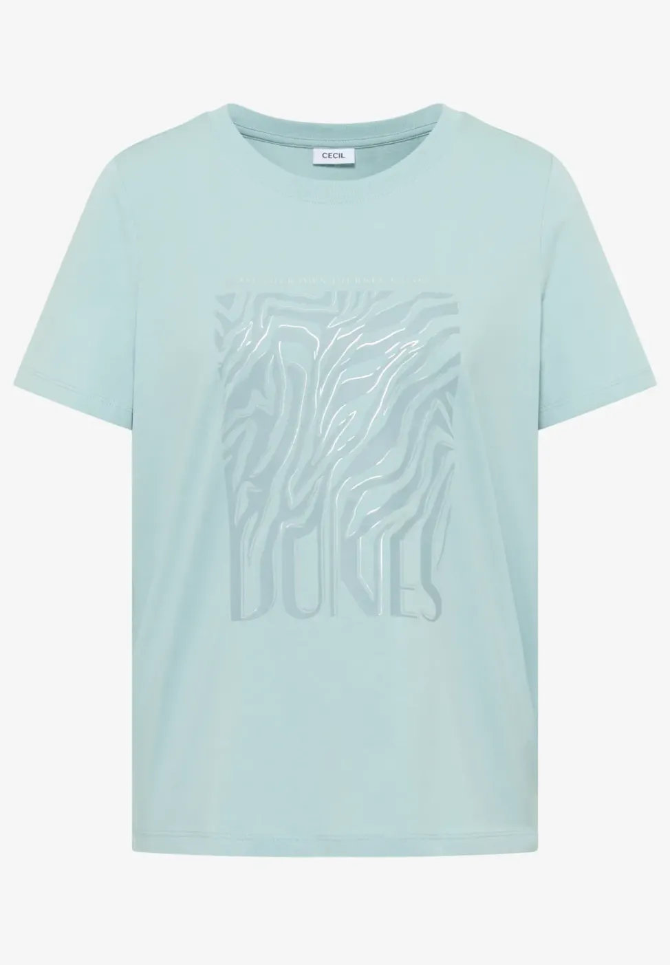 T-Shirt mit Rundhals und Folienprint