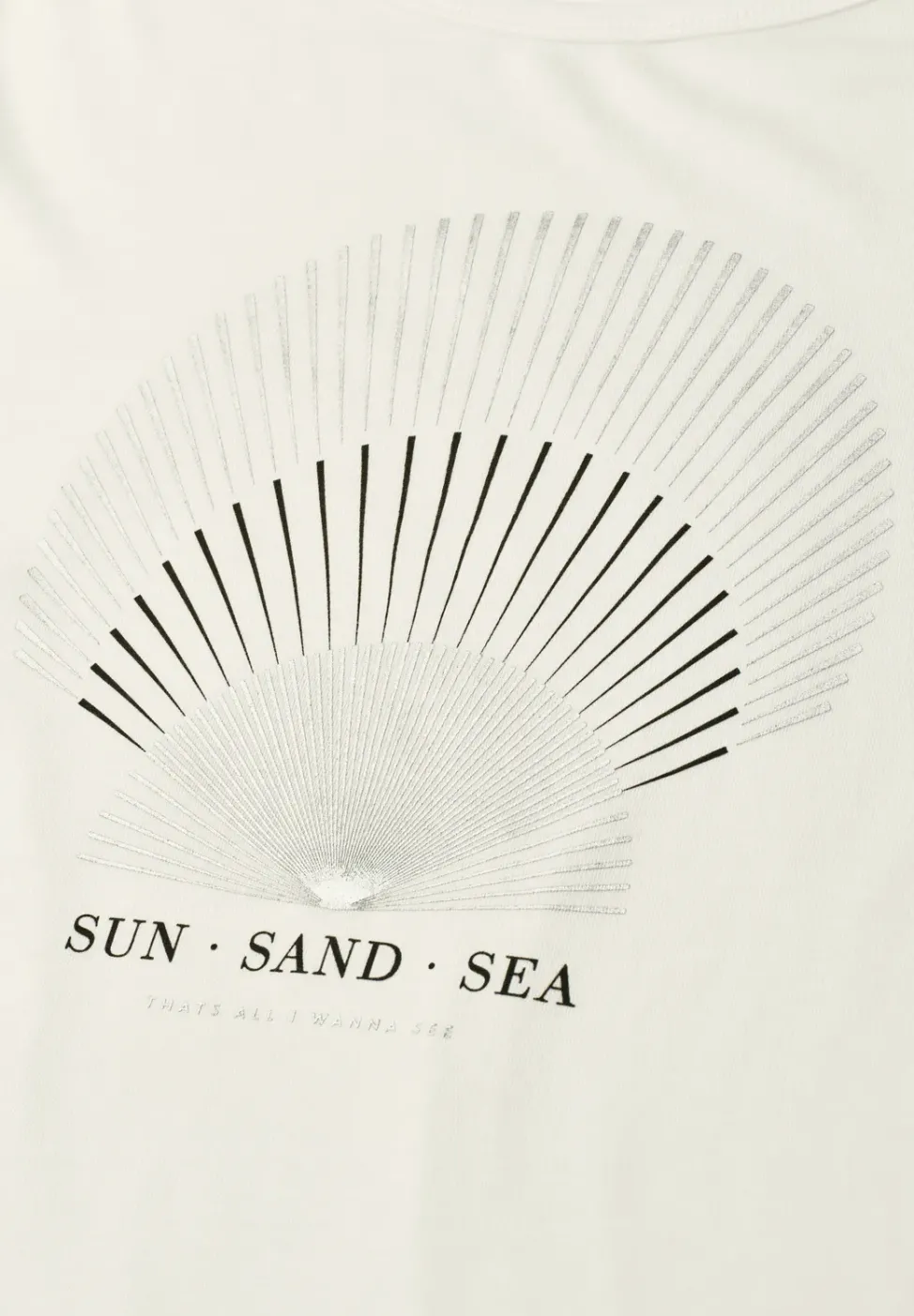 T-Shirt mit Rundhals und Foliendetails