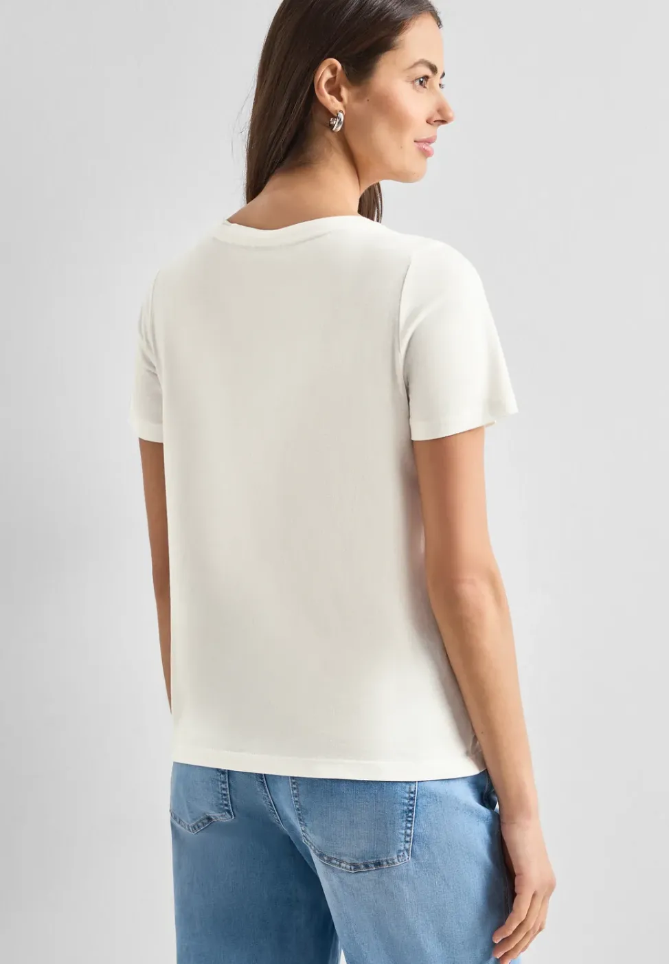 T-Shirt mit Rundhals und Frontprint