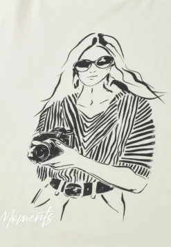 T-Shirt mit Rundhals und Frontprint