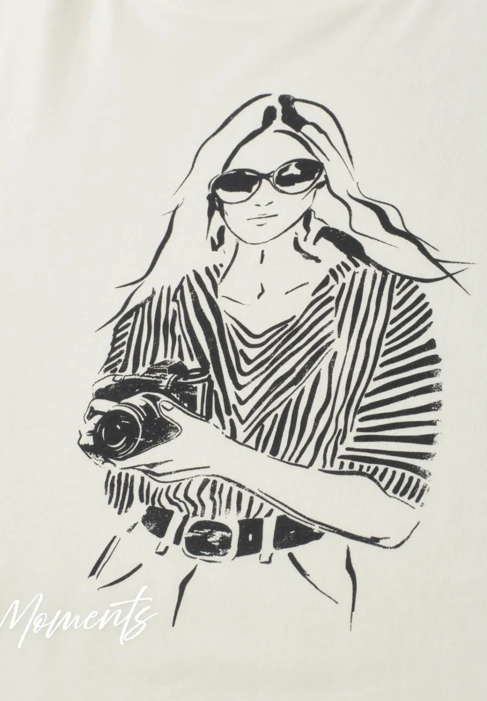T-Shirt mit Rundhals und Frontprint