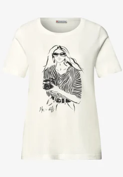 T-Shirt mit Rundhals und Frontprint