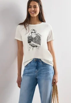T-Shirt mit Rundhals und Frontprint