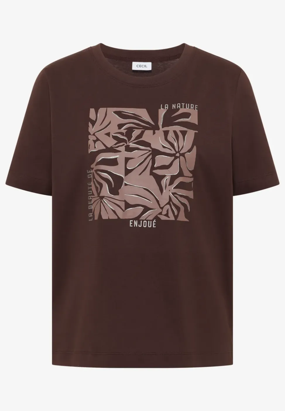 T-Shirt mit Rundhals und Frontprint
