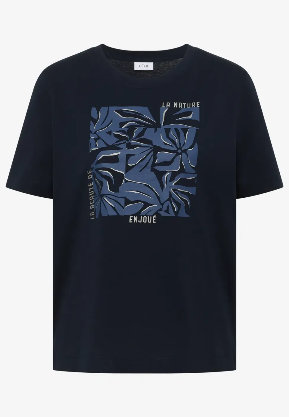 T-Shirt mit Rundhals und Frontprint
