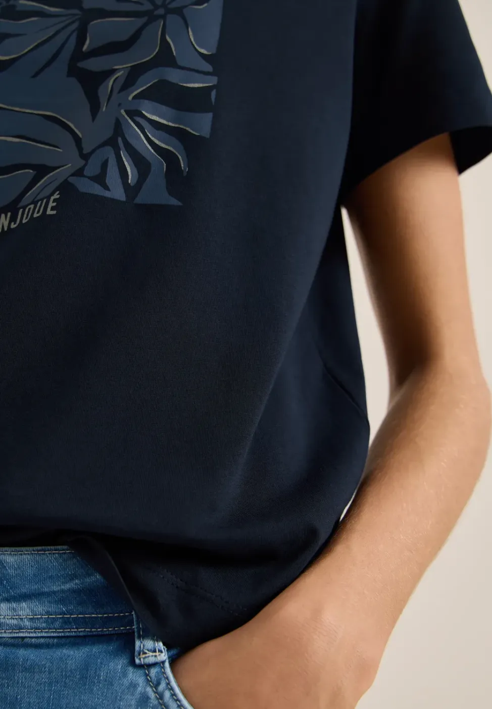 T-Shirt mit Rundhals und Frontprint