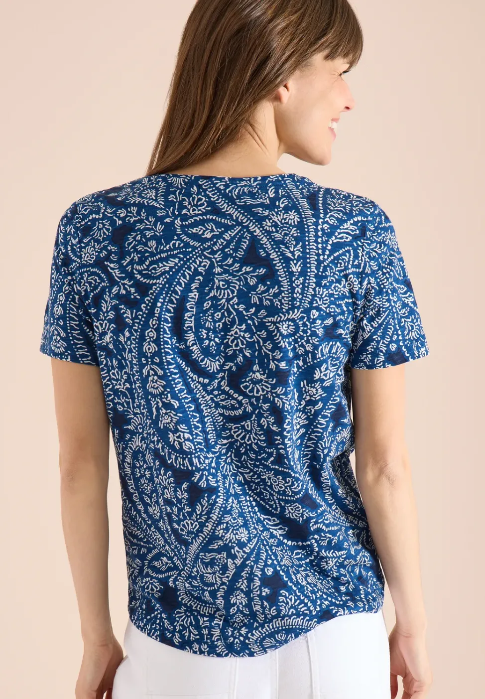 T-Shirt mit Rundhals und Minimal Print