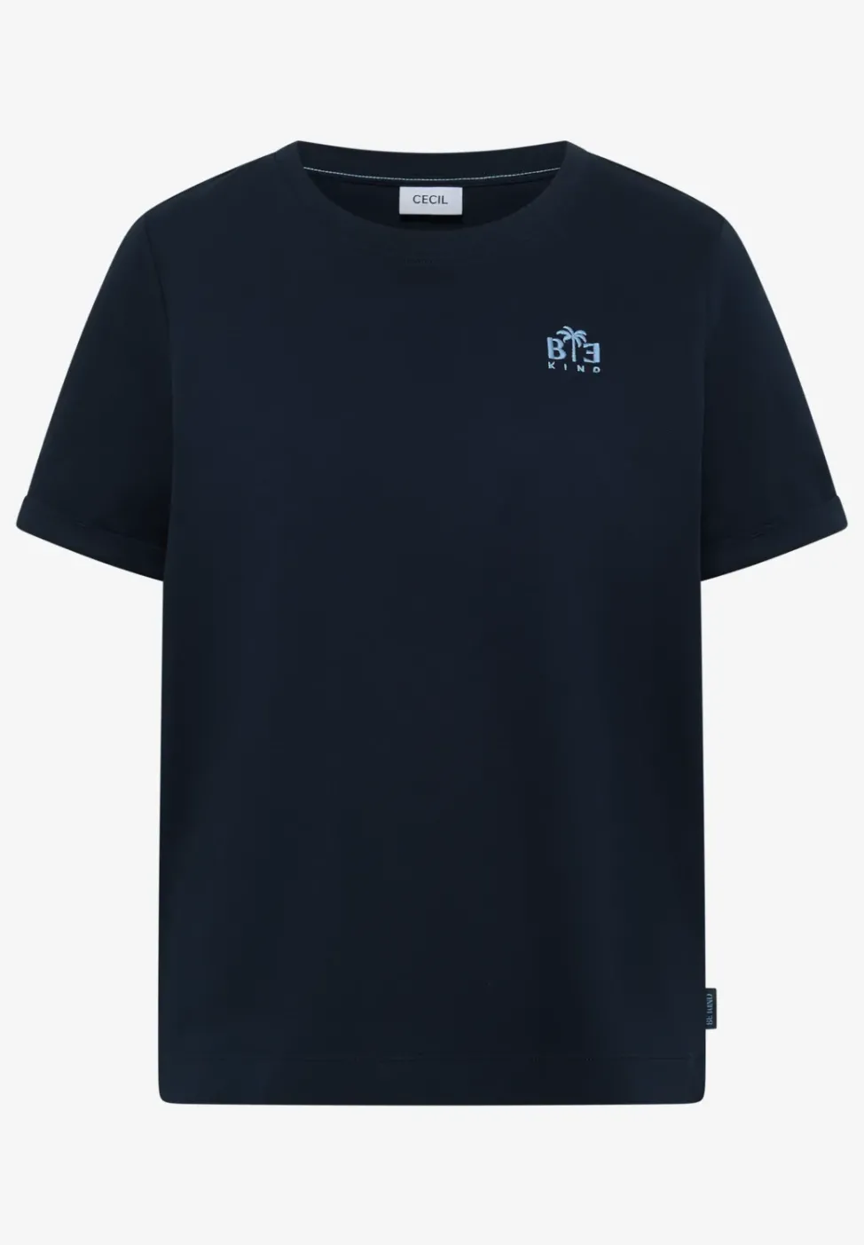 T-Shirt mit Rundhals und Print-Detail