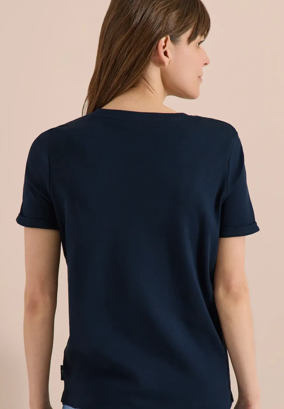 T-Shirt mit Rundhals und Print-Detail