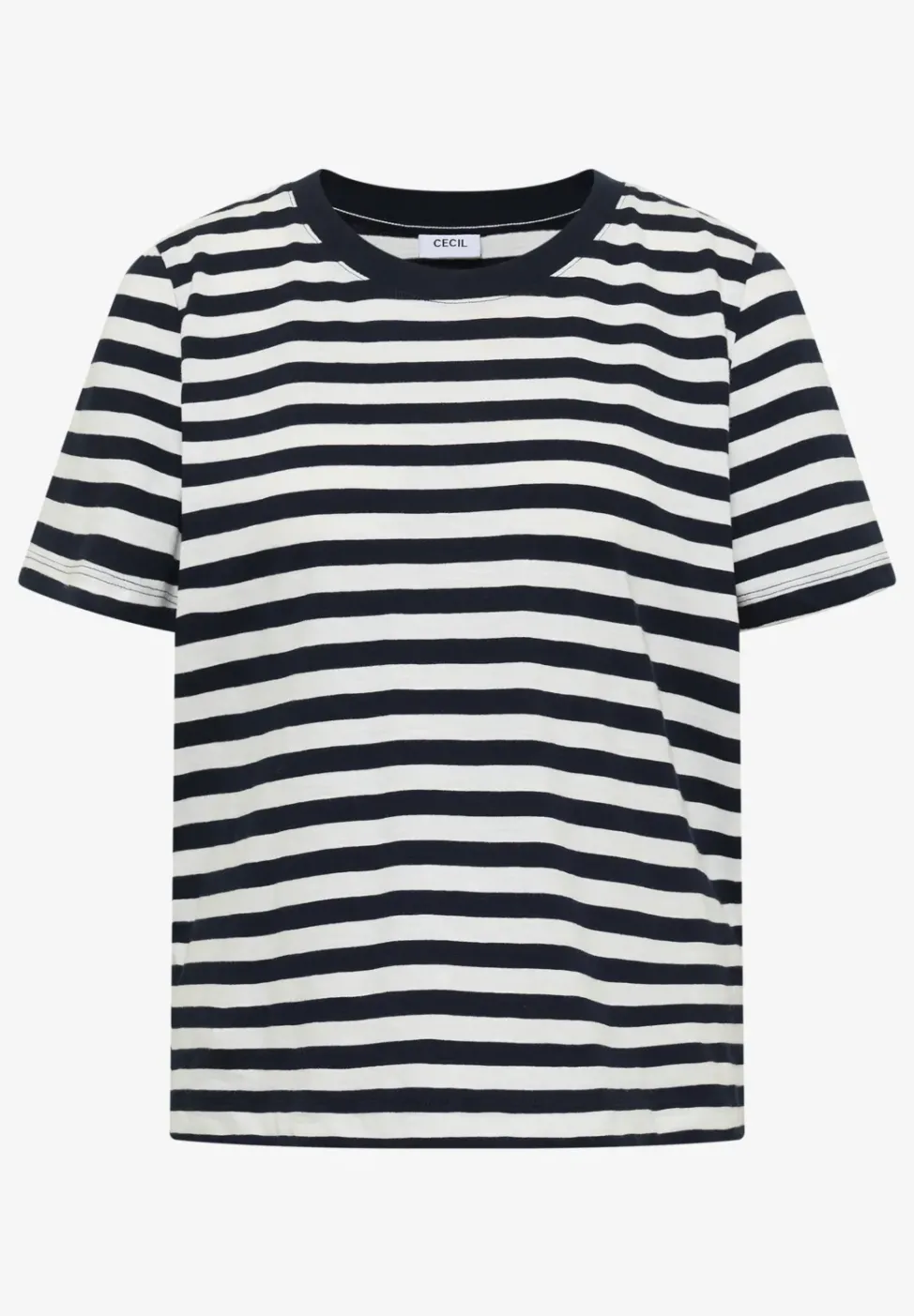 T-Shirt mit Rundhals und Streifen