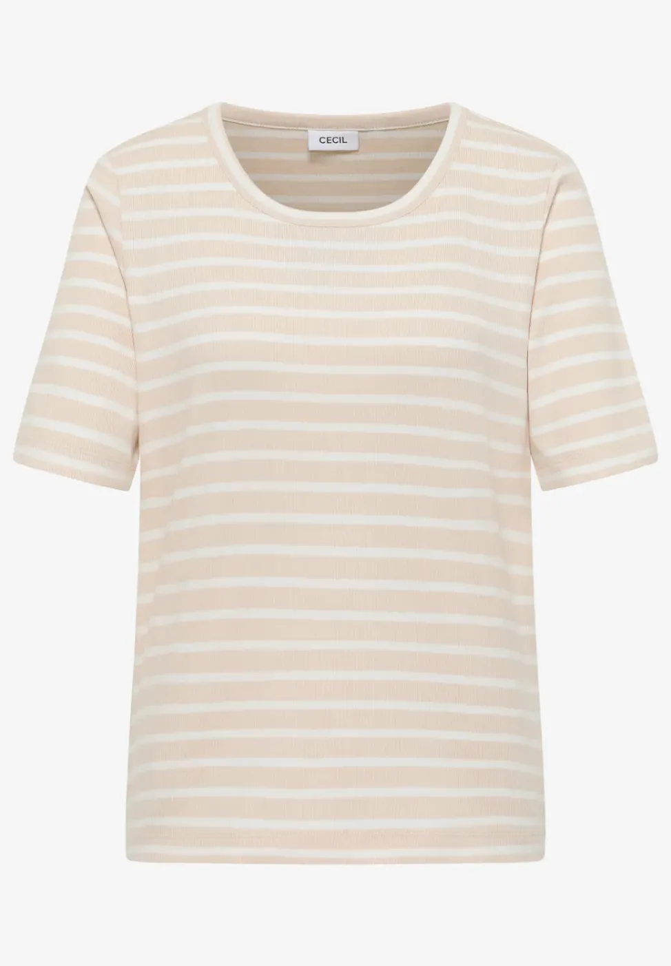 T-Shirt mit Rundhals und Streifen