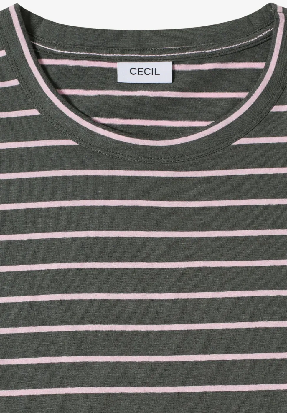 T-Shirt mit Rundhals und Streifen