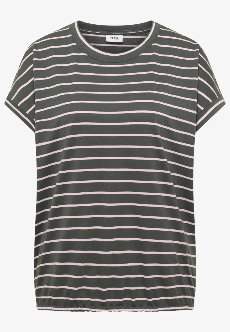 T-Shirt mit Rundhals und Streifen