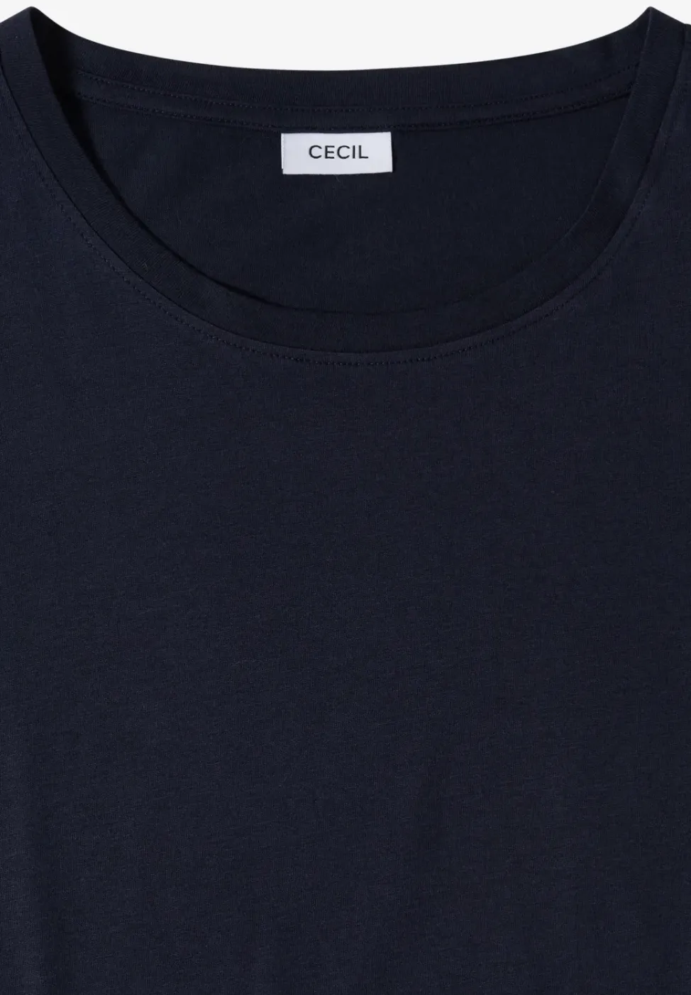 T-Shirt mit Rundhals und Turn-Up-Detail