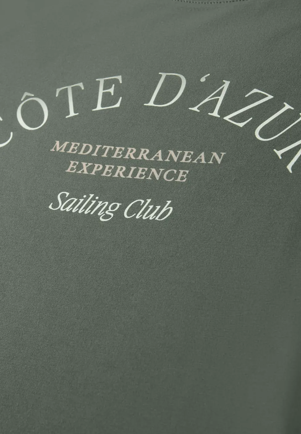 T-Shirt mit Rundhals und Wording