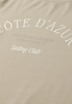T-Shirt mit Rundhals und Wording