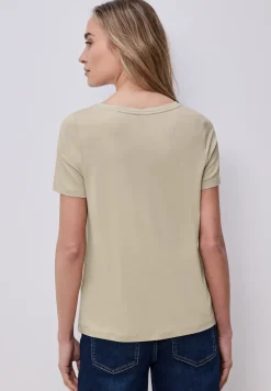 T-Shirt mit Rundhals und Wording