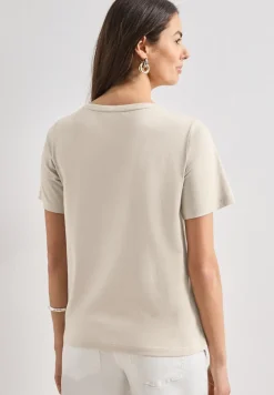 T-Shirt mit Rundhals und Wording Artwork