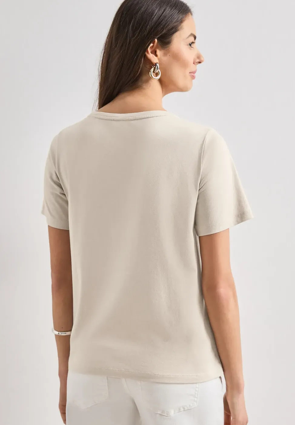 T-Shirt mit Rundhals und Wording Artwork
