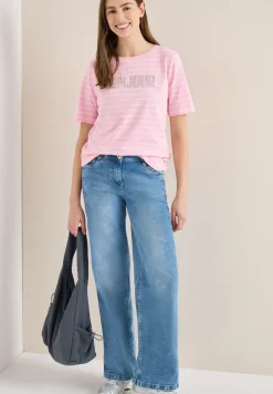 T-Shirt mit Schmuckstein Wording