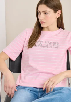 T-Shirt mit Schmuckstein Wording