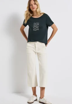 T-Shirt mit Wording Print