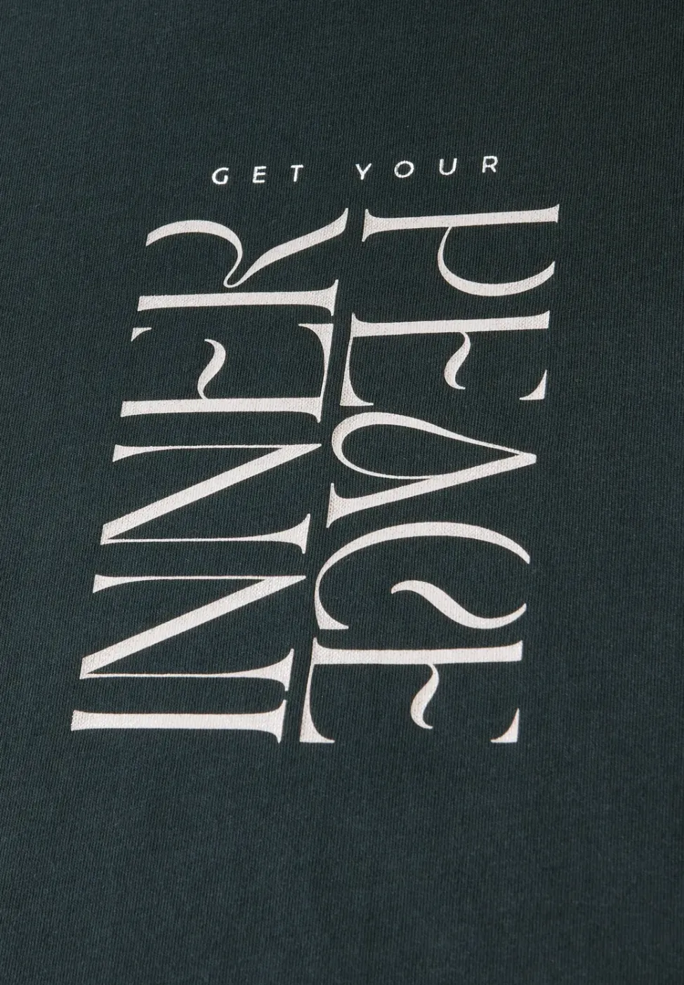 T-Shirt mit Wording Print