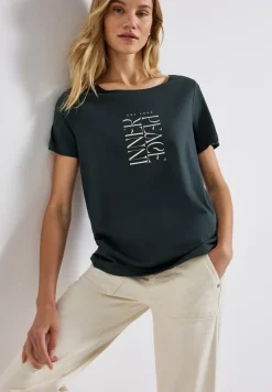 T-Shirt mit Wording Print