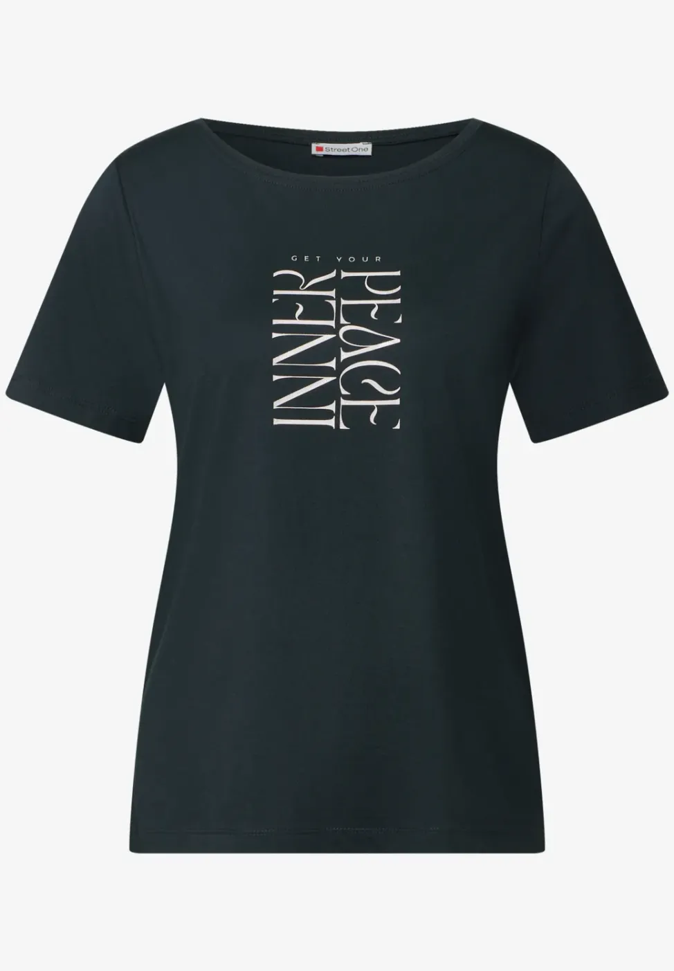 T-Shirt mit Wording Print