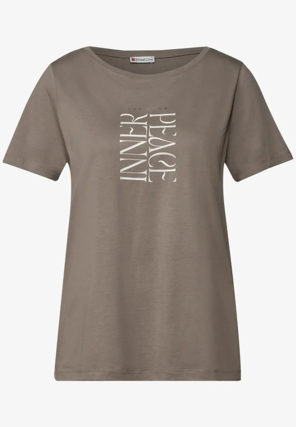 T-Shirt mit Wording Print