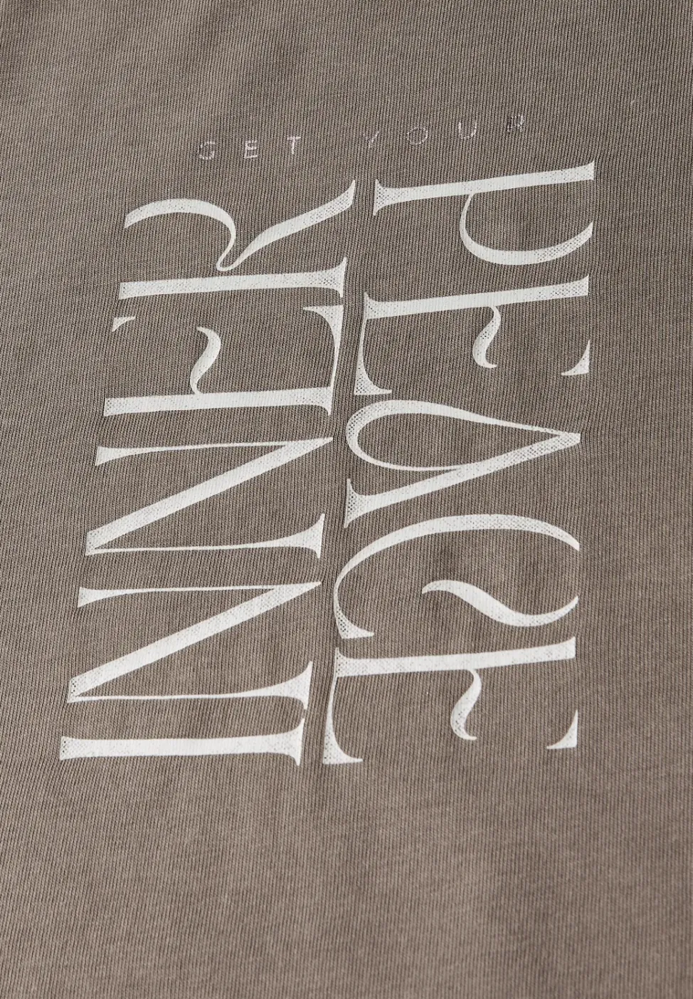T-Shirt mit Wording Print