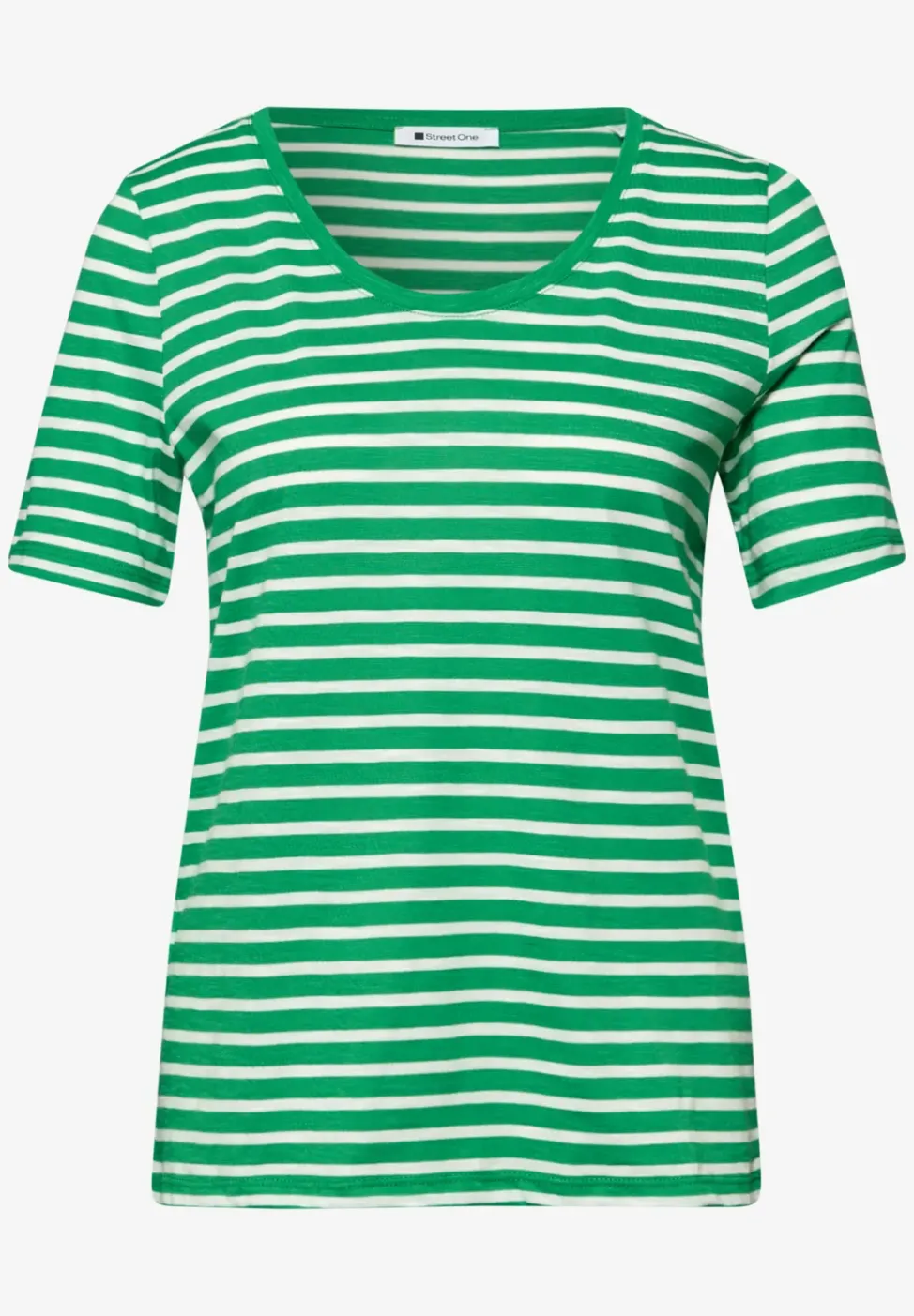 T-Shirts mit rounded V-Neck im 2er-Pack